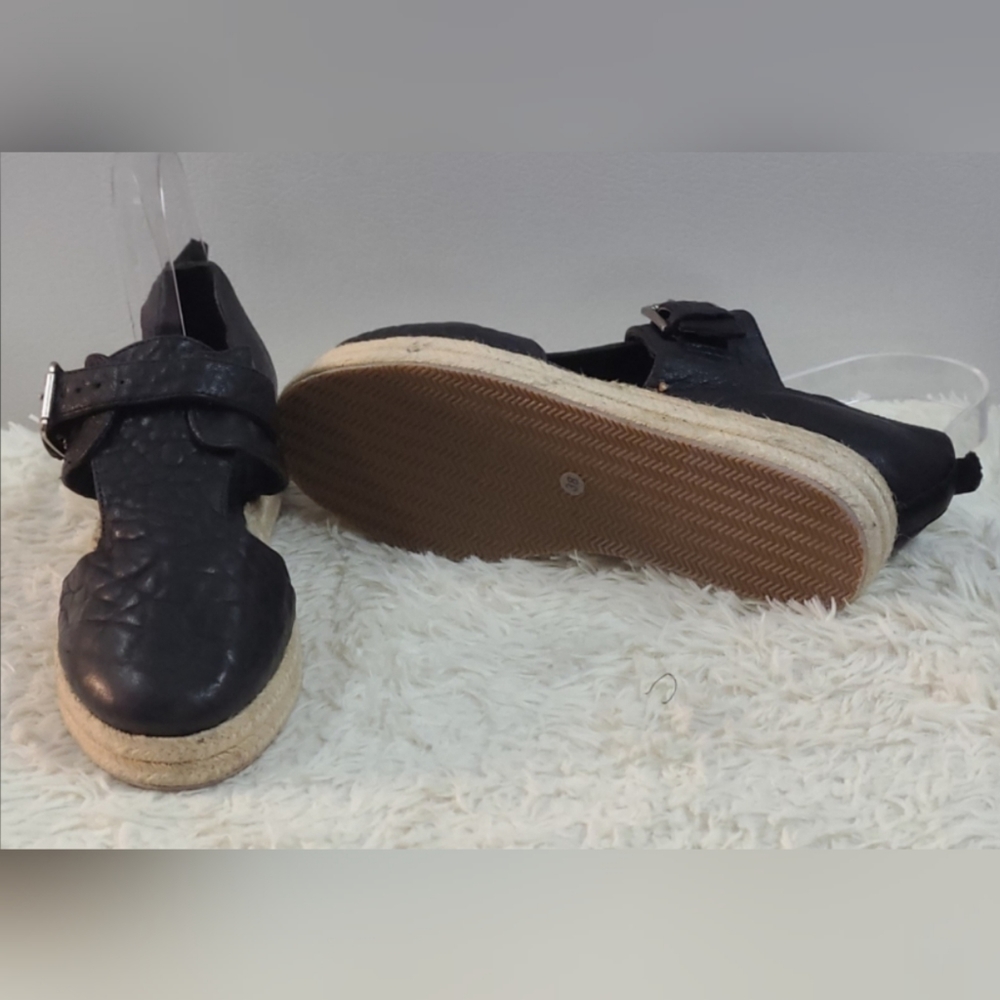 FREE PEOPLE PEBBLE GRAIN LEATHER ESPADRILLED - Picture 3 of 5